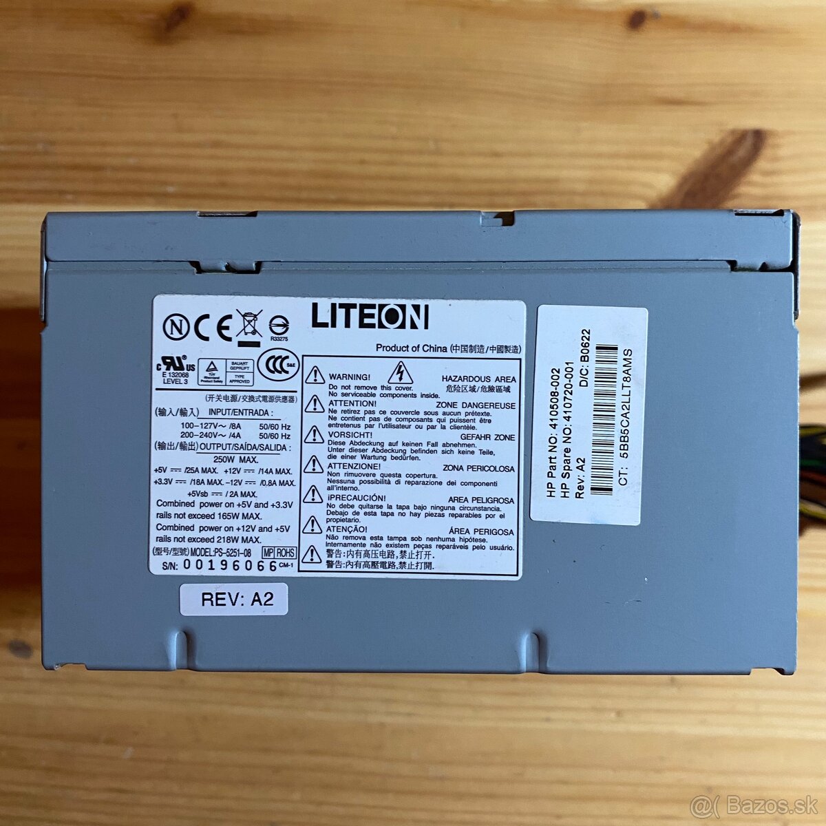 Predám PC zdroj – LiteOn 250 W (ATX) - 3