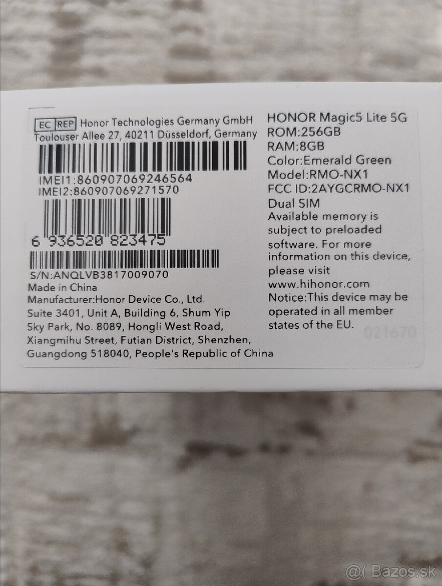 Honor magic 5 lite, 5G, 8/256GB - 3