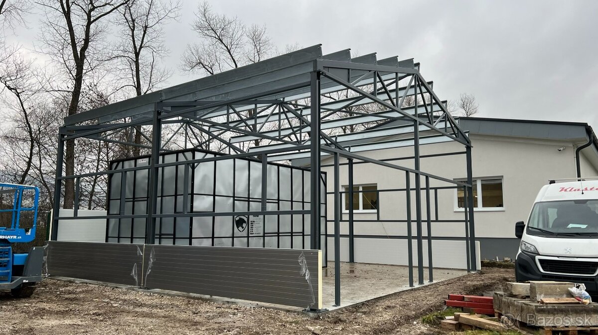 OCEĽOVÁ KONŠTRUKCIA HALY - MONTOVANÁ HALA 12x12x6m - 3