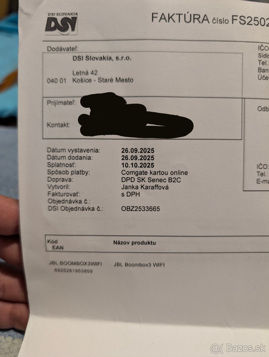 Predám JBL boombox wifi 3 - 3