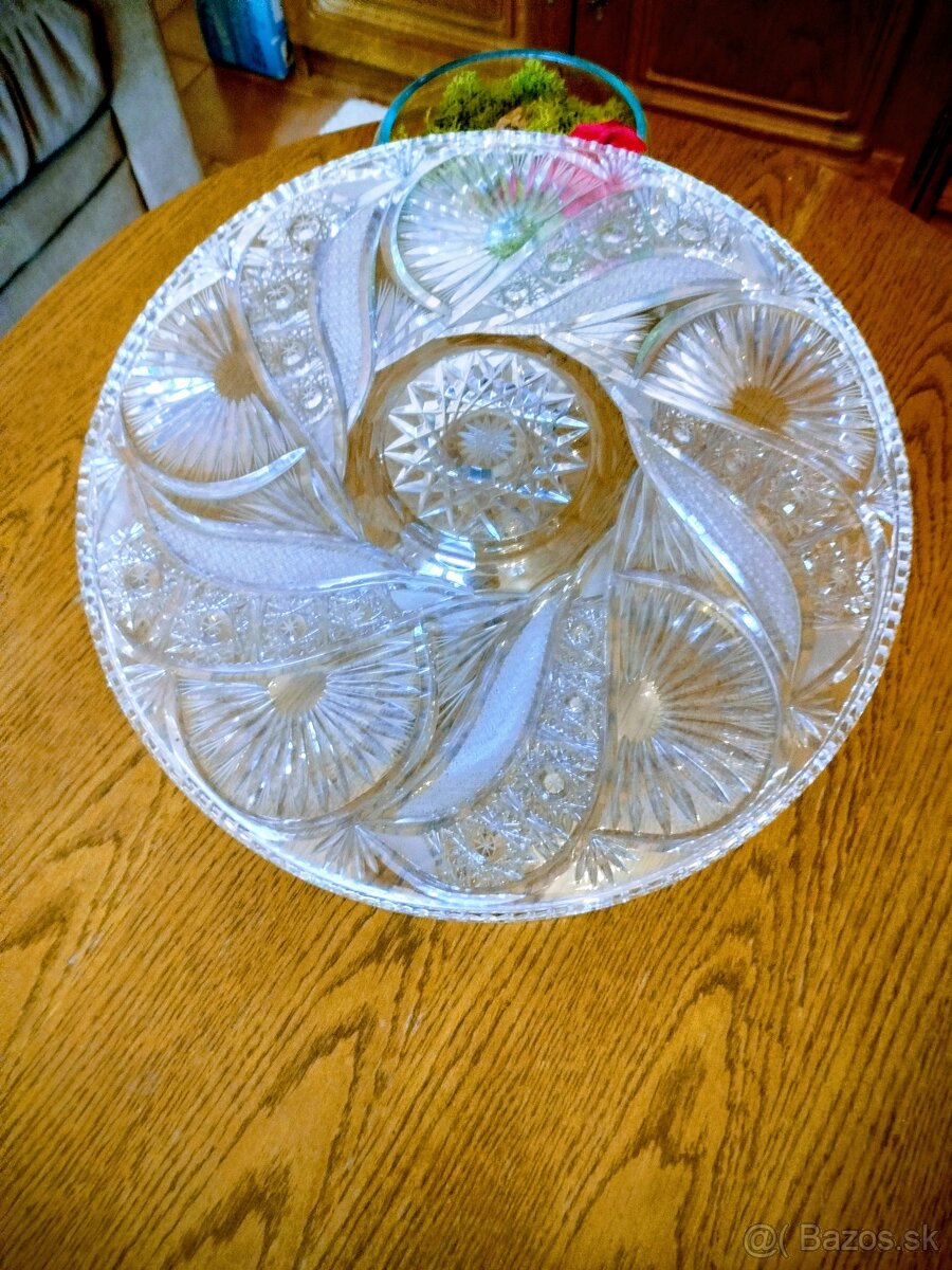 Krištálová tácka a váza - 3