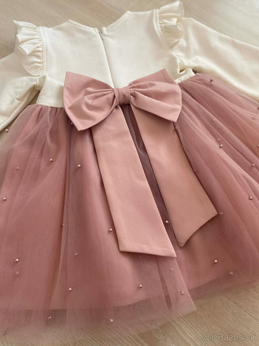 Nádherné spoločenské šatôčky veľkosť 86 - 3