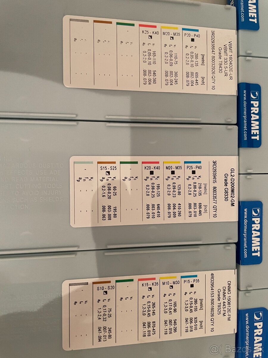 Rezné plátky, Karbidove doštičky, Tvrdokov - 3