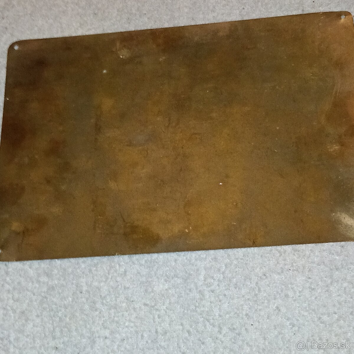 Stará technická cedule – VÝSTRAHA (Retro / Industriál) - 3