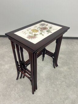 Hniezdové stolíky s keramickou doskou Thonet - 3