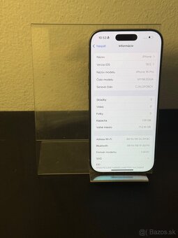 Predám Apple iPhone 16 PRO 128GB White Stav Nového Telefónu - 3