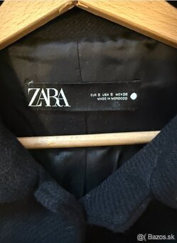 Čierny vlnený kabát Zara (premium brand) - 3