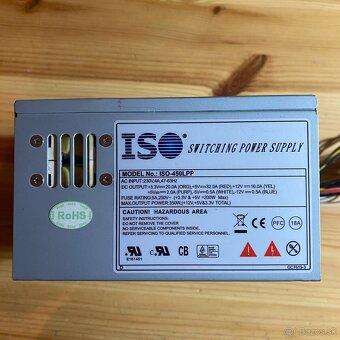 Predám PC zdroj – ISO Switching Power Supply ISO-450LPP - 3