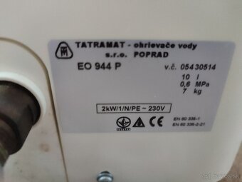 Ohrievač vody Tatramat - 3