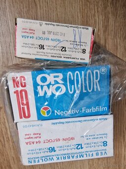 Staré filmy ORWO color. Zabalené. 5 kusov. - 3