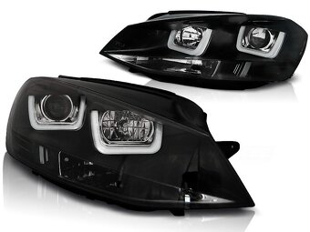 Predné svetlá VW Golf 7 U-TYPE Black - 3
