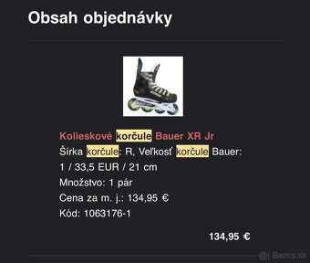 Kolieskové korčule nové 33,5 cm eur /21 cm - 3