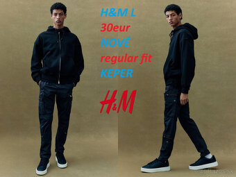 Keprové cargo nohavice HM (Kapsáče) - 3