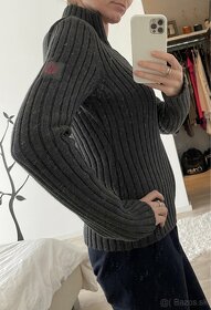 DKNY ako novy sedy sveter na zips, medium - 3