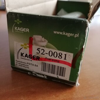 Palivové čerpadlo Kager 52-0081 – nové, nepoužité - 3