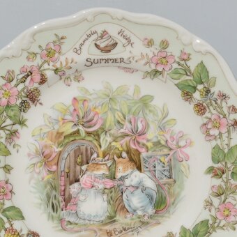 Porcelánové taniere 4 ročné obdobia Brambly Hedges - 3