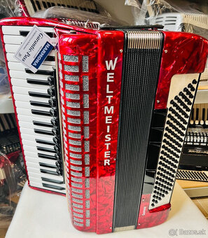 Predám NOVÝ akordeón WELTMEISTERS SAPHIR 120 BASOVÝ  - 11/5 - 3