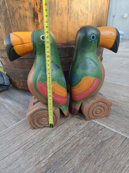 Pár Tukanov z dreva - 3