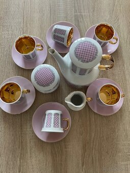 🔱Karlovarský Ružový porcelán ,moka komplet súprava🔱 - 3