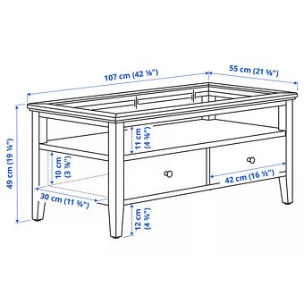 Konferenčný stolík IKEA IDANAS - 3