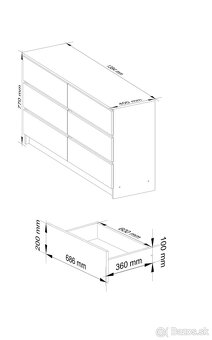 2x komoda - 138x77x40 - 3