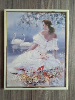 Obrazy so sklom na stenu - 3