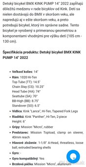 KINK BMX 14" - Špičkové detské bmx - 3