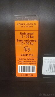 Autosedačka Britax-Römer KIDFIX SL - 3