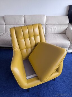 Dizajnové kožené kreslo - 3