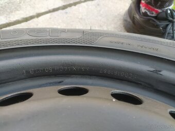 4x100 r14 plechové disky+pneumatiky - 3