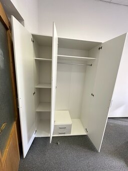 BIELA SKRIŇA SO ZRKADLOM, biela, - 3