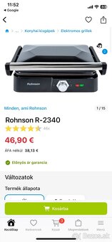 Rohnson R-2340 kontaktný gril - 3