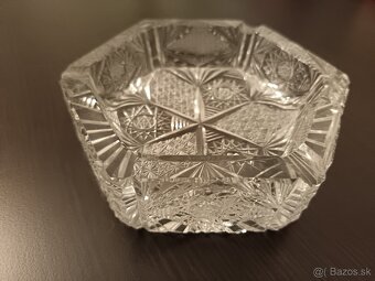krištáľová váza a popolník - 3