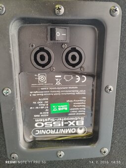 Pasívny Subwoofer omnitronic BX -1550 - 3