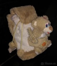 Detský batoh s hračkou - medvedíkom - 3