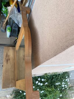 Zrkadlo drevené Kozmetické 70x95cm renovacia nábytok - 3