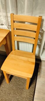 Bukový kuchynský stôl so stoličkami - 3