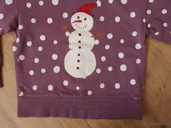 Zateplená mikina LINDEX 116 (5-6r.) snehuliak - 3
