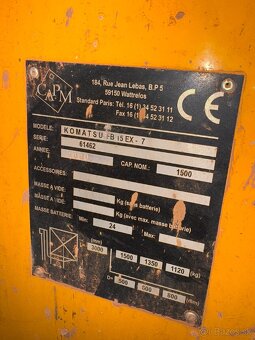 VZV Komatsu FB15EX - 7 elektrický 1,5t - 3