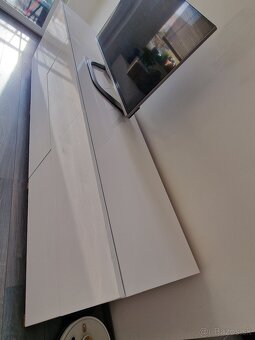 Komoda, biela, leskla - 3