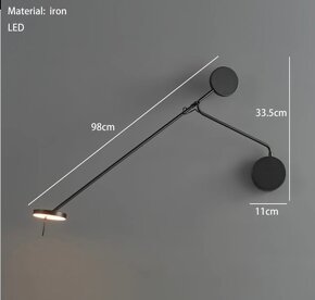 Dizajnova led lampa na stenu - 3