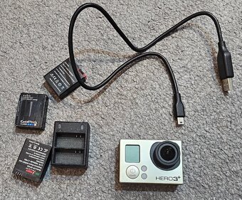 GoPro Hero 3+Black + príslušenstvo na moto - 3
