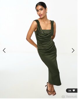 ASOS midi pencil zelené šaty - 3