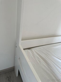 Domcekova postel s matracom 160x80 biela - 3