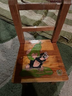 Drevené detské stoličky 2ks - 3