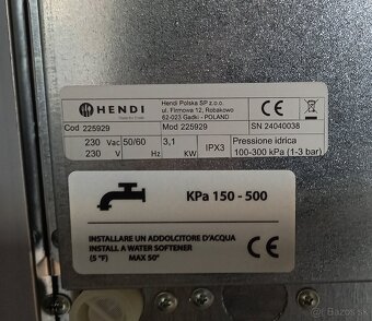 Elektrický parný konvektomat HENDI - 3
