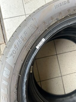 Letne pneumatiky Michelin 205/55 r19 najazdene 400 km - 3