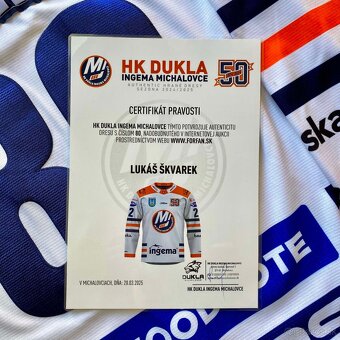 Hokejový dres HK Dukla Michalovce - Lukáš Škvarek #80 - 3