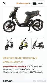 E-babeta BezVodičaku Emoped Eskuter elektricky elektrobabeta - 3