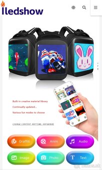 LED batoh modrý - 3